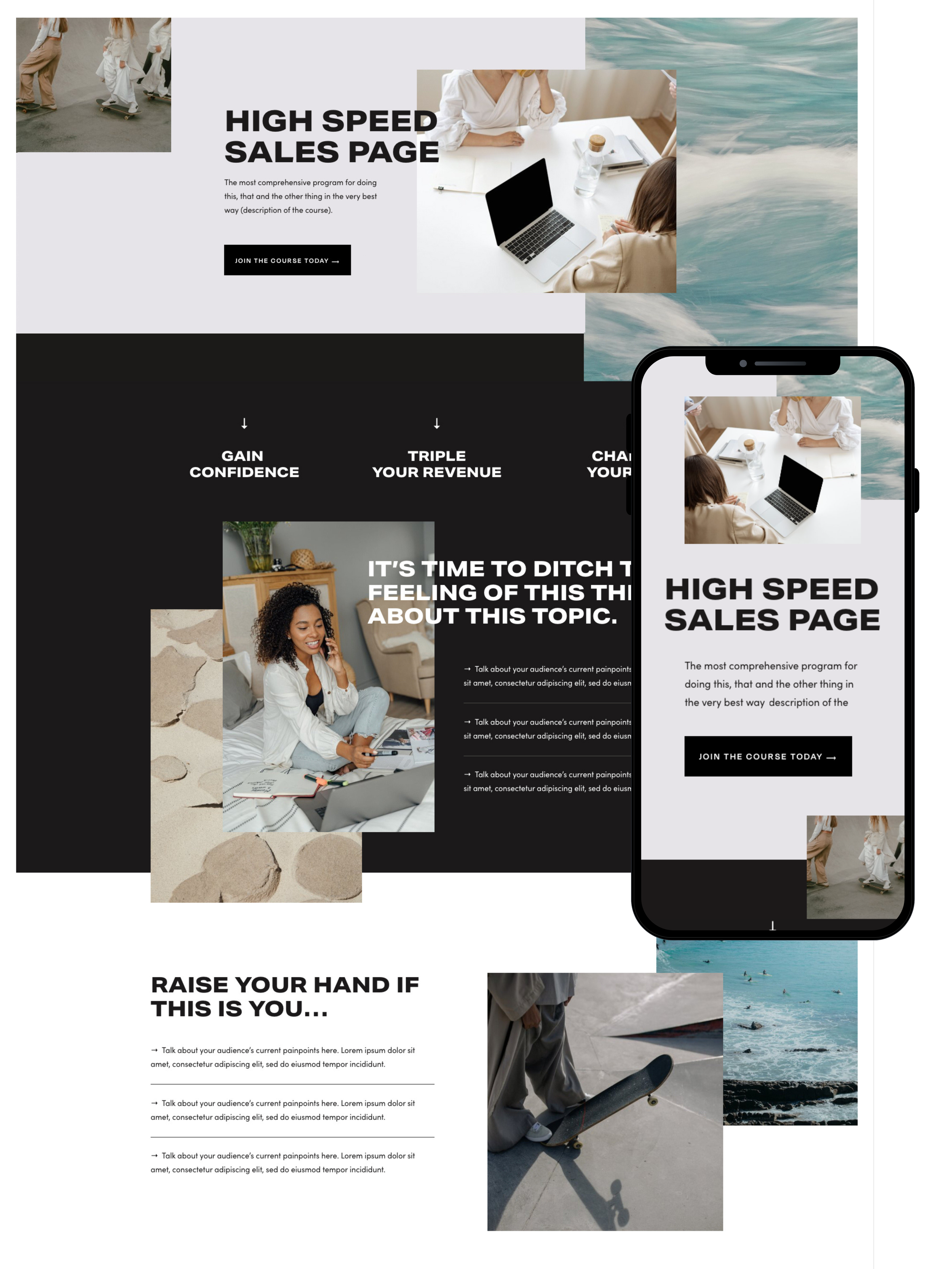 Sales Page Design | Elite Launch Design - Create in Manama for Higher Conversions