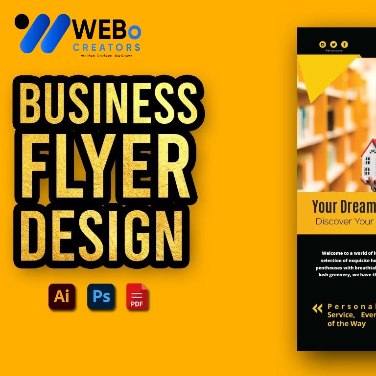 Creative Flyer Design for Moving Company in Manama | Flyer for Removals Services