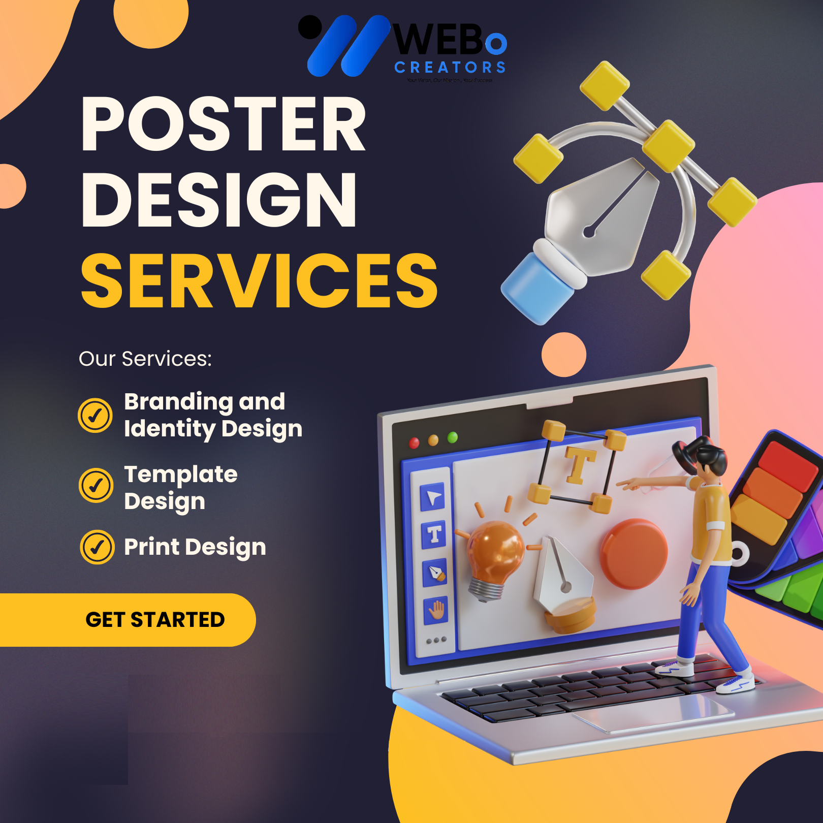 Poster Design Service | Get Powerful Advertising Poster in Manama for Business and Events