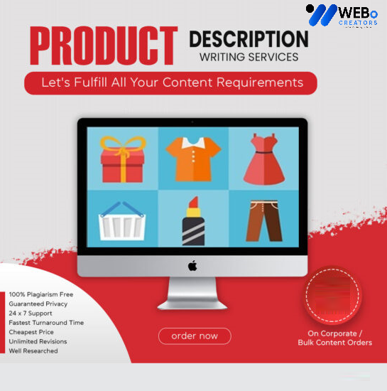 Product Description Writing Services | Best Digital Marketing Agency | Web Design in Manama for online stores